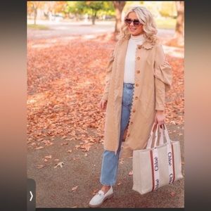 Kika Vargas Scallop Edged Trench Coat